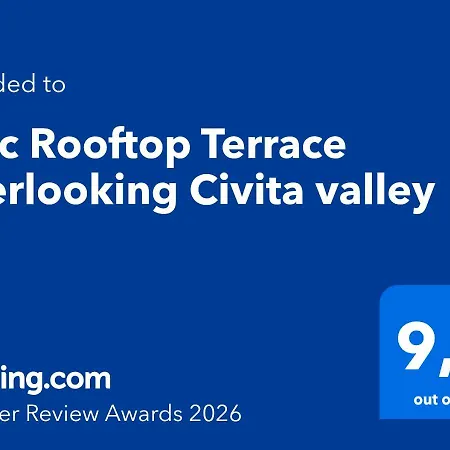 Epic Rooftop Terrace Overlooking Civita Valley *